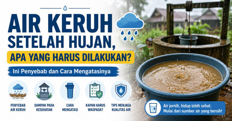 Air Keruh Setelah Hujan, Apa yang Harus Dilakukan? Ini Penyebab dan Cara Mengatasinya