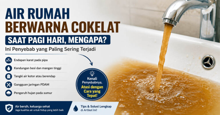 Air Rumah Berwarna Cokelat Saat Pagi Hari, Mengapa? Ini Penyebab yang Paling Sering Terjadi