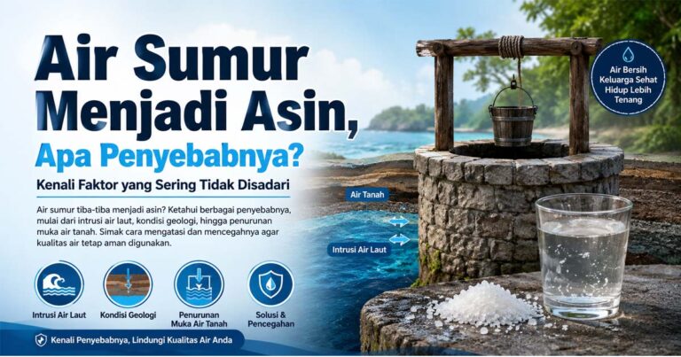 Air Sumur Menjadi Asin, Apa Penyebabnya? Kenali Faktor yang Sering Tidak Disadari