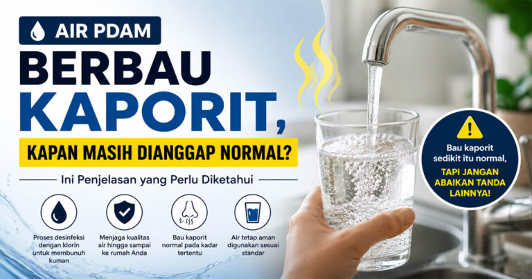 Air PDAM Berbau Kaporit, Kapan Masih Dianggap Normal? Ini Penjelasan yang Perlu Diketahui