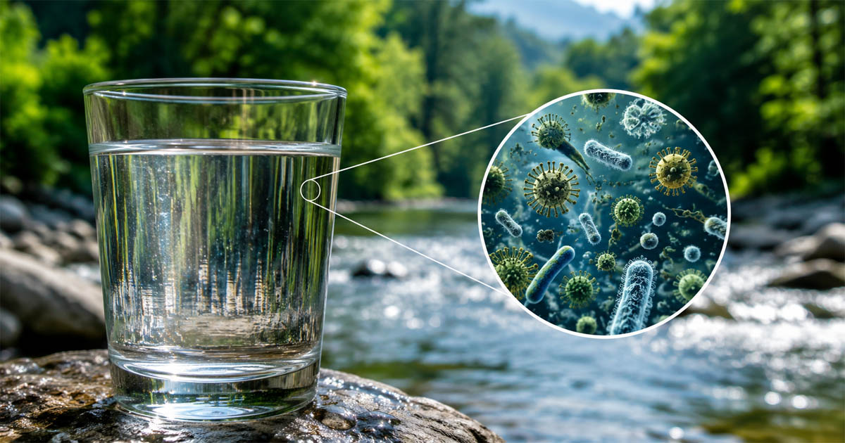 Clear Water Hidden Microbes