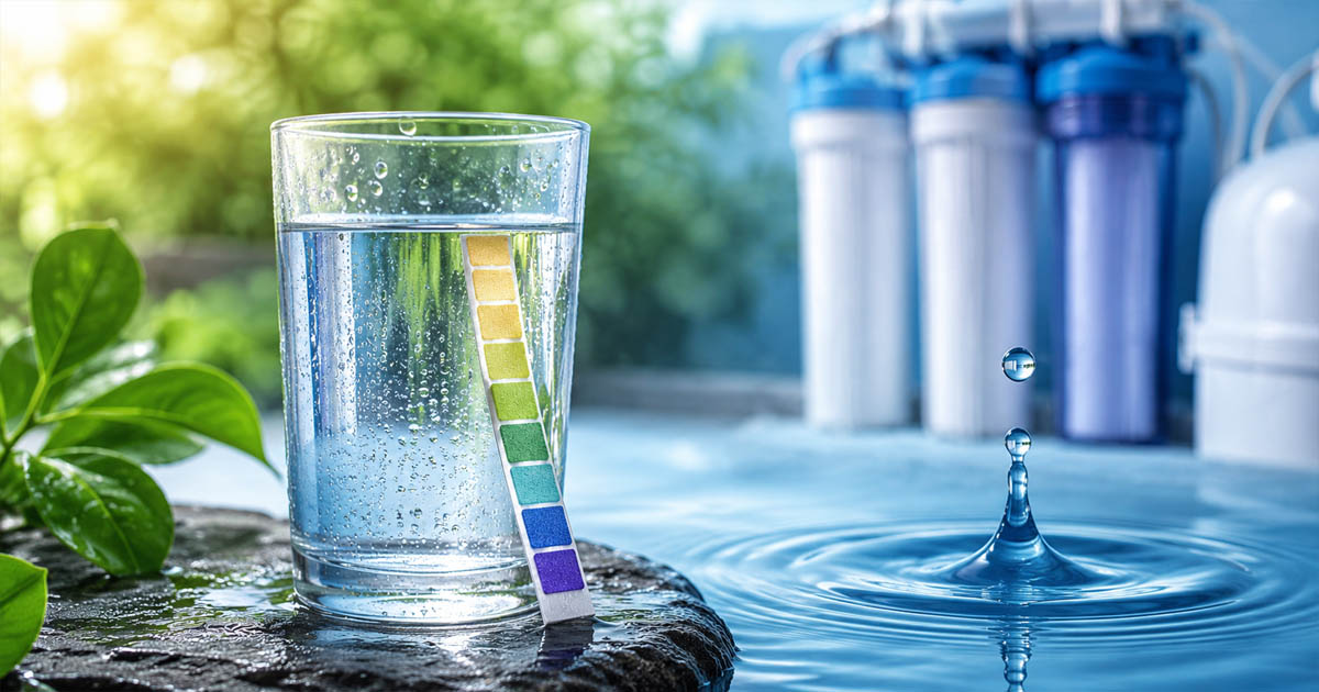 Glass of Water Quality Testing