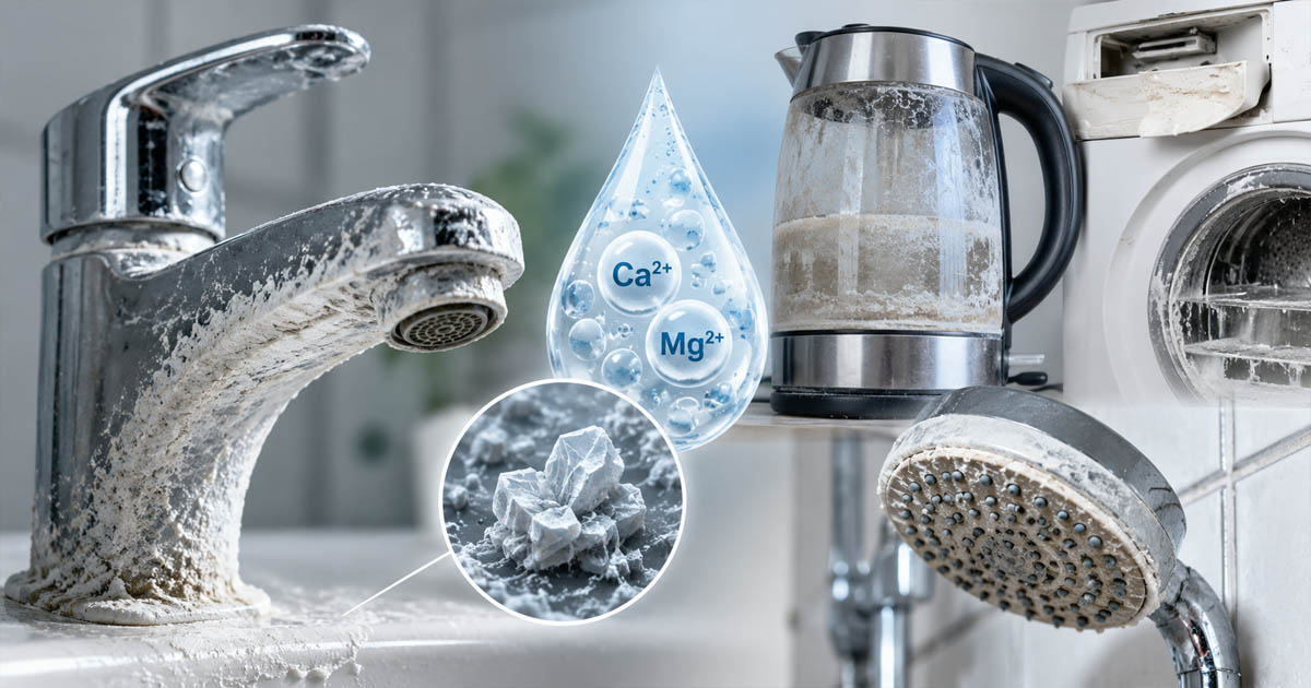 Hard Water Limescale and Mineral Buildup