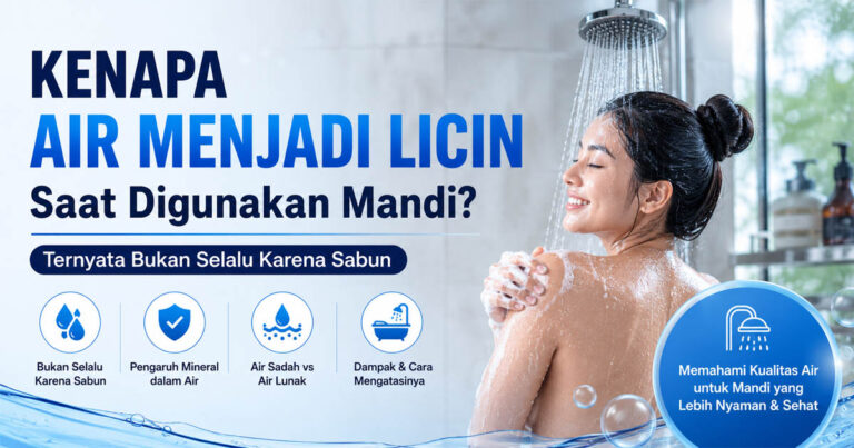 Kenapa Air Menjadi Licin Saat Digunakan Mandi? Ternyata Bukan Selalu Karena Sabun
