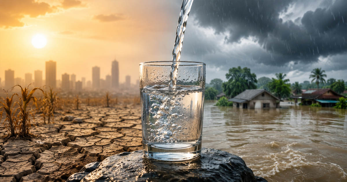 Dry And Drenched Climate Contrast
