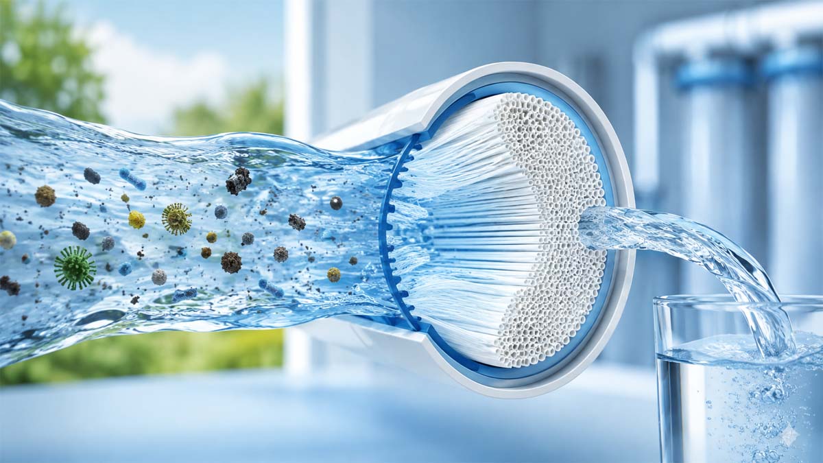 From Contaminated Flow to Pure Water