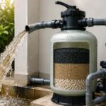Pool Filter Backwash System in Action